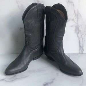 Catleia Made in Brazil Gray Leather Western Cowboy Boots Size EU 39